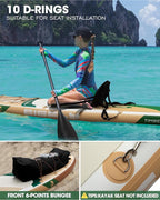 Bigfly Inflatable Stand Up Paddle Board 11’*34”*6”, Blow Up Paddle Board for Adults,with Detachable Fins, Pump, Floating Paddle, Safety Leash,Backpack