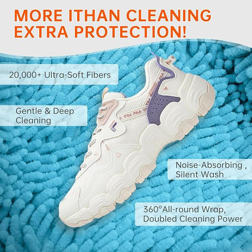 1PCS Shoes Washing Machine Bags, Laundry Shoe Bag for Washer and Dryer, Reusable and Durable Zipper Sneaker Shoe Washing Bag, Tennis Shoes Cleaning Bag for All Shoe Types (Blue)
