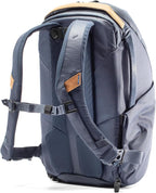 Peak Design Everyday Backpack Zip 20L, Midnight, 270-Degree Zip, Dual Side Pockets, FlexFold Dividers, Fits 15" Laptop, For Camera Carry, Daily Commutes or Travel, Versatile Backpack for Men and Women