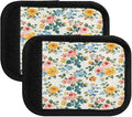 Qilmy Fresh Style Floral Fragments Luggage Handle Wrap 4Pack Luggage Identifiers Tag Comfort Handle Grips Cover for Stroller Suitcase Bag Airplane Travel Accessories1560