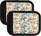 Qilmy Fresh Style Floral Fragments Luggage Handle Wrap 4Pack Luggage Identifiers Tag Comfort Handle Grips Cover for Stroller Suitcase Bag Airplane Travel Accessories1560