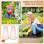 Hestya 2 Pack Mosquito Head Mesh Net Midge Insects Bugs Head Face Net Protecting for Outdoor Hiking Camping Climbing Walking(Khaki)