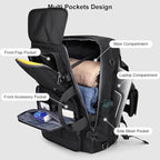 PIJUSHI Travel Backpack for Women Men Carry on Luggage Backpack Convertible Large Laptop Duffel Bag for Airplanes(PE049 Black)