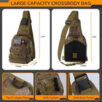 Survival Kit, 250pcs Survival Tools Tactical Gear and Trauma Bag, Survival First Aid Kit with Molle Crossbody Bag & Emergency Tent for Earthquake, Bug Out, Outdoor Adventure, Gifts for Christmas Men