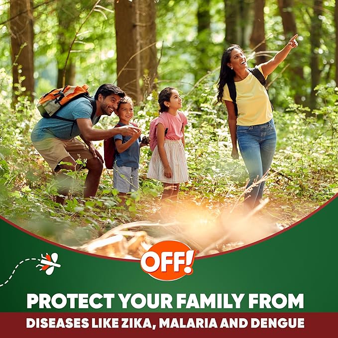 OFF! Deep Woods Insect Repellent Aerosol, Bug Spray with Long Lasting Protection from Ticks and Listed Bugs, 6 oz