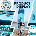 InnoExpo 11' Inflatable Stand Up Paddle Boards with Premium Accessories, Wide Stable SUP Paddle Board Design, Non-Slip Comfort Deck for Youth & Adults