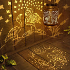 Flamingo Solar Lantern for Garden Outdoor Decor – Hanging Metal Light Decoration for Patio, Yard, Lawn, Pathway, Backyard – Birthday Gift for Mom, Women, Grandma