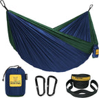 Wise Owl Outfitters Camping Hammock – 500lbs Portable Hammock with Tree Straps - Travel, Backpacking, Hiking, Outdoors Camping Gear - Single or Double