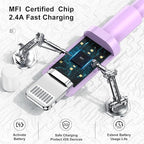 10ft iPhone Charger, [Apple Certified] Long Apple Charging Cord,10 Feet Original Lightning to USB Cable,10 Foot iPhone Charging Cable for iPhone 14 Pro Max/14/13 Pro/12 Mini/11/XS/XR/8/7/6S/5/SE,iPad