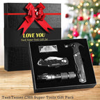 Gifts for Husband Him, Multitools Gift Set "LOVE YOU" Includes Multi-tool Hammer, Utility Knife, LED Flashlight, EDC Toolbox for Car, Super Gifts Set for Valentines's Day, Anniversary Day, Birthday