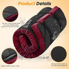 CYMULA Camping Cot Mattress 2in Memory Foam Sleeping Pad,Soft Warm Non-Slip Camping Mattress Topper with Retaining for Adults,Portable Roll up Pad for Travel(75 x30)（only Mattress）