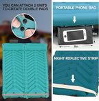 Double Sleeping Pad with Pillow, Self Inflating Extra-Thick, Ultralight Sleeping Mat, Built-in Pump, Ultimate for Camping, Hiking, Traveling, Airpad, Carry Bag, Compact & Lightweight Air Mattress