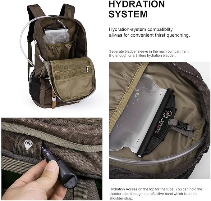 MOUNTAINTOP 40L Hiking Backpack Lightweight Travel Backpack for Men&Women Outdoor Camping Backpacking