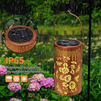 Solar Lanterns Outdoor Waterproof Butterfly Garden Decorations Gifts for Women Gifts for Mom Grandma Birthday Gifts Hanging Solar Lanterns Outdoor for Patio Decoration, Deck, Lawn, Passageway