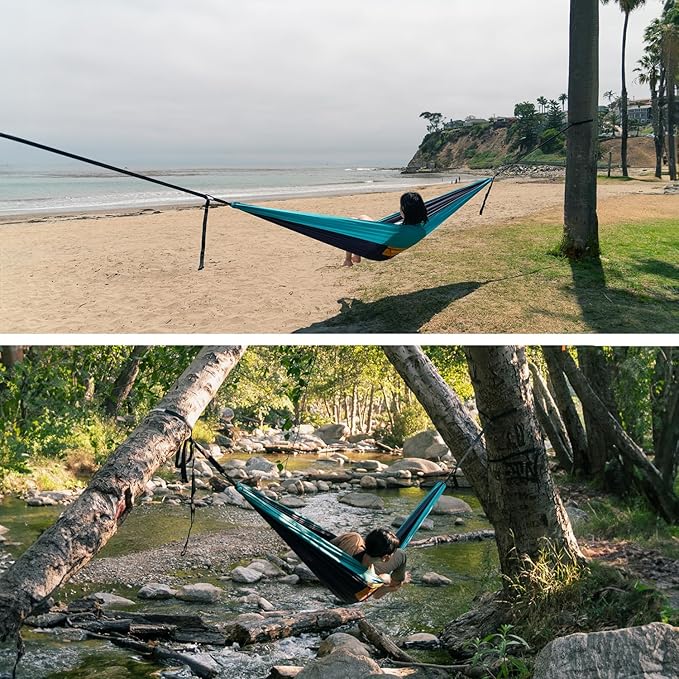 Suparpine I Hammock for Camping with Straps Included (Deep Blue, Single)