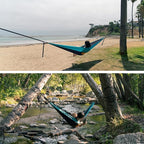 Suparpine II Hammock for Camping with Straps Included (Deep Blue, Double)