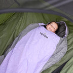 Teton 20F and 5F Degree Sleeping Bag; Lightweight, Warm Weather Mummy Sleeping Bags for Adults and Kids, Camping, Backpacking, Hiking