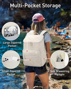 TOURIT Insulated Backpack Cooler: 30 Cans Waterproof Leakproof Soft Cooler Bag Beach Travel Picnic Camping