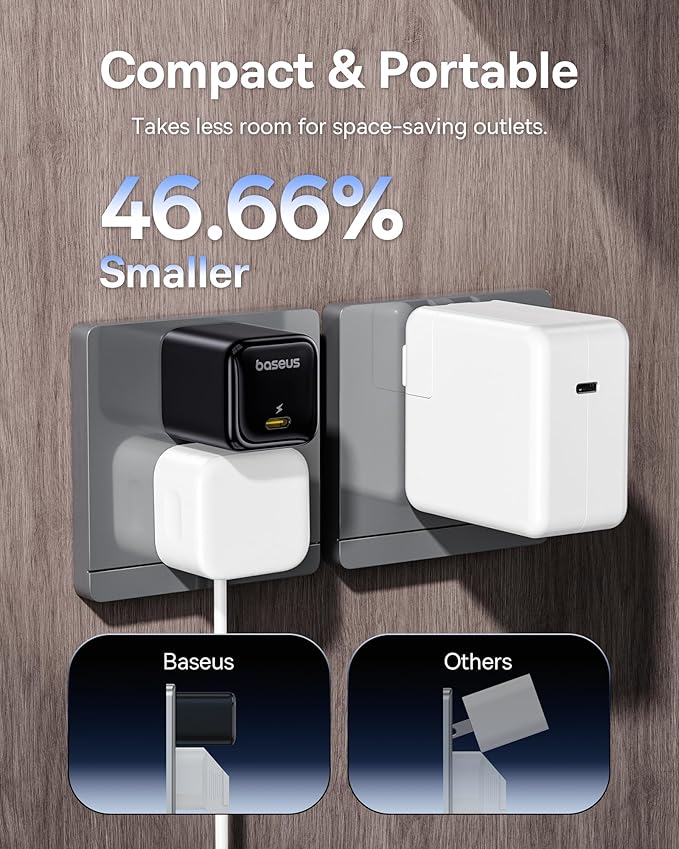 Baseus Laptop Portable Charger & 45W USB C Charger Block 2 Pack