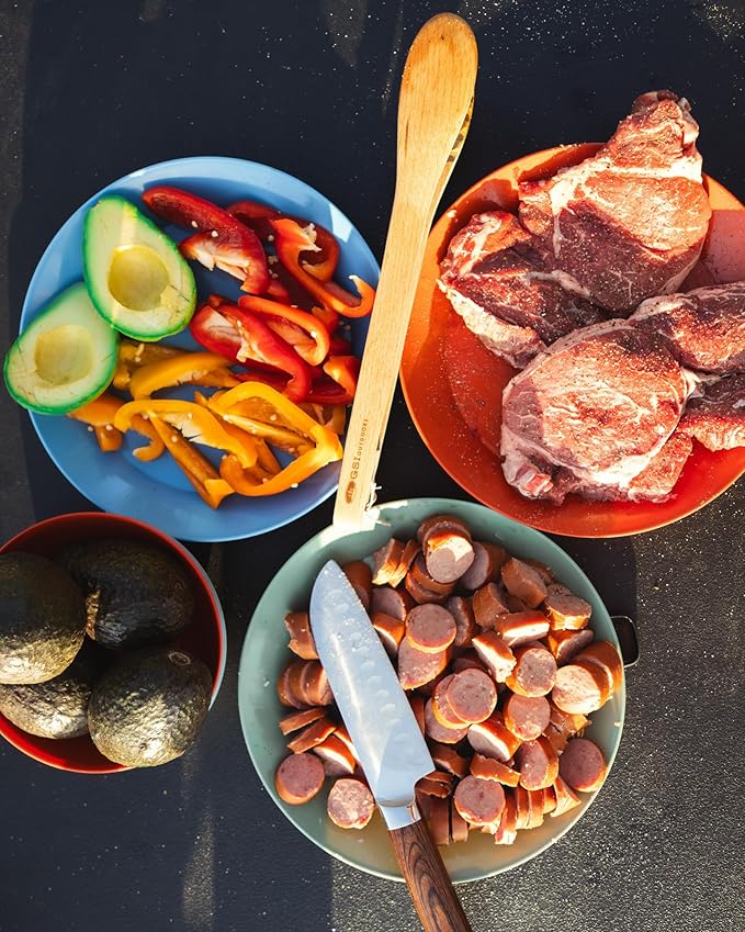 GSI Outdoors Cascadian 1 Person Table Set I 6-Piece Camping, Backpacking Mess Kit, Plastic BPA Free, Plate, Bowl, Mug, Cup & Cutlery Set