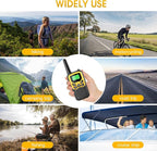 Walkie Talkies,MOICO Long Range Walkie Talkies for Adults Two-Way Radios with 22 Channels FRS VOX Scan LCD Display with LED Flashlight for Field, Survival Biking Hiking Camping 2 Pack (Yellow2)