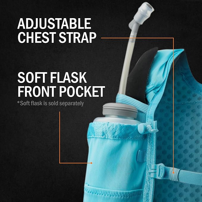 Orange Mud Endurance Pack V3.0 Running Vest – 2L Hydration Backpack for Trail Running, Hiking & Cycling – Lightweight, Breathable Mesh, Gear Pockets, Trekking Pole Loops