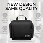 Travel Toiletry Bag for Men and Women - (10.6”x10.6”x3.2”) Large Hanging Toiletry Organizer - Waterproof Hygiene Bag with Metal XXL Swivel Hook, with Sturdy Zippers and 15 Compartments for Toiletries