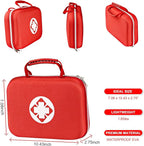 299PCS First Aid Kit Portable Red Camping Essentials Multiple Purpose Survival Kits Plus Case Emergency Set Outdoor Backpacking Gear Suitable for Hiking School Car Home YIDERBO