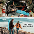 VILLEY Folding Camping Table, Lightweight Portable Beach Table with 2 Cup Holders & Carry Bag for Camping, Beach, Fishing, Travel, and Outdoor Activities (Large)