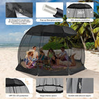 Alvantor Screen House Gazebo, 6-10-15 Person Pop Up Igloo Screened Canopy Tent with Mosquito Netting Sides, Instant UV Resistant Sun Shelter for Garden, Patio, Backyard