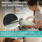 Memory Foam Camping Mattress Pad, Portable Sleeping Pad Roll Up Travel Mattress Waterproof Foldable Floor Cot Mattress Guest Bed for Sleepover