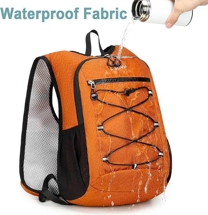 BOVIP Lightweight Hydration Back,15L Multipurpose Hiking Backpack with 1.5L Water Bladder ,Hydro Water Daypack for Cycling Hiking Rave for Men Women