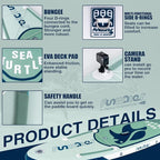 FunWater Inflatable Stand Up Paddle Board with Premium SUP Paddleboard Accessories, Anti-Slip EVA Deck, 11'/10'6'' Paddle Boards for Adults & Youth of All Skill Levels