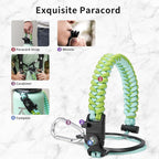 Trebo 40oz Water Bottle Insulated with Lid and Straw,Double Wall Vacuum Stainless Steel Metal Sports Flask with Paracord Handle, Keep Hot 24 Hours & Cold 48 Hours Water Jug with 3 Lids, Dark Green