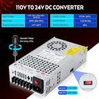 VAYALT 24V 20.8A 500W DC Switching Power Supply, Universal Regulated Switching AC 110V/220V to DC 24V Transformer, 24V Power Supply for Industrial, CCTV, Computer Project, 3D Printer, LED Strip Light