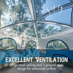 PORTAL 8 Person Tents for Camping, Easy Setup Cabin Tent with Large Porch, 2 Room, Waterproof Family Camping Tent for Outdoor Camping, Patio