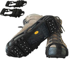 Ice Snow Traction Cleats - Lightweight Crampon Cleats for Walking on Snow & Ice - Anti Slip Grippers Fasten Quickly & Easily Over Footwear - Protable Grips for Shoes and Boots