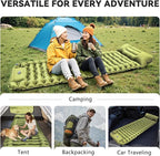 Sleeping Pad, Ultralight Inflatable Sleeping Pad for Camping with Pillow Built-in Foot Pump, Extra Thick Compact Camping Sleeping Mat for Hiking, Backpacking, Tent Use