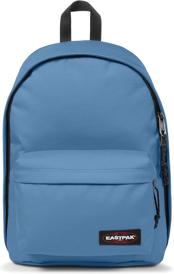 EASTPAK Out Of Office – 31L Backpack with Dual Compartments, 16” Laptop Sleeve, Security Pocket, Bottle Holder & Air Mesh Straps, Aviator Blue