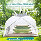 Chihee Camping Tents Pop up Easy Setup 2-Person Instant Tent Outdoor Shelter Stand-up Tent Square Family Cabin with Mesh Windows External Rainfly Carry Bag Portable Spacious Ventilation Beach Travel