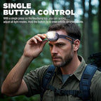 EverBrite Rechargeable Headlamp, 700 Lumens Head lamp for Adults, 6 Modes with White/Red/Green Light, 60° Adjustable LED Headlight for Hunting, Running, and Hiking