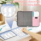 BAGAIL 4/6 Set/8 Set Compression Packing Cubes Travel Accessories Expandable Packing Organizers(HalfMesh, 8-Pink)