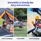 Hazli Matrix Comfort-Cell Memory Foam Camping Mattress Pad - Portable Foam Sleeping Pad for Camping - Roll up Sleeping Mat for Adults - Floor Mattress Guest Floor Bed for Sleepover, Car SUV Cot