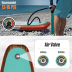 Inflatable Paddle Boards for Adults and Youth, 11'x33 Wood Grain Stand Up Paddle Board with SUP Accessories, Portable Inflatable Paddleboard for All Skill Levels,Blow Up Paddle Board as Present