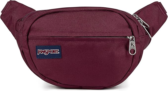 JanSport Fifth Avenue Fanny Pack Crossbody Bags for Women, Men - Stylish, Durable Waist Bag with Adjustable Belt, Main Zippered Pocket, Quick Stash Pocket - Travel Essentials - Black