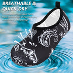 Deevike Water Shoes for Women Men Barefoot Quick-Dry Aqua Socks Slip-on for Beach Swim Surf Yoga Exercise