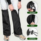 Adnee 2 PCS Lawn Care Leg Gaiters-Weed Eating Leg Protectors-Garden Trimming Leg Chaps-Adjustable Leg Guards for Garden and Farm Working, Black