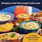 4Patriots 3-Month Survival Food Kit: Emergency Food Supply Designed to Last 25 Years, 688 Servings