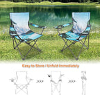 Northroad Camping Chair Portable Camp Chair, Folding Lawn Chair with Cup Holder for Outdoor Camping, Hiking, Travel, Patio, Beach, Picnics