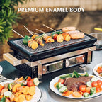 Onlyfire Charcoal BBQ Grill Hibachi Grill with Grid Lifter, Portable Yakitori Grill with Stainless Steel Grate, Barbecue Stove for Outdoor Camping Picnic Patio Backyard Cooking, GS306